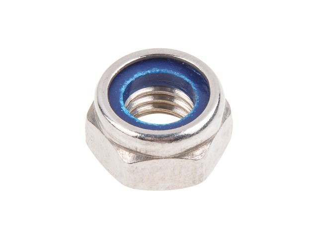 Купить гайка М10 со стопорным кольцом, нерж.сталь (А2), DIN 985 (100 шт в уп.) (SM-45463-100) (STARFIX)