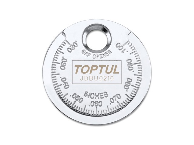 Купить приспособление типа "монета" для проверки зазора между электродами свечи TOPTUL (JDBU0210)