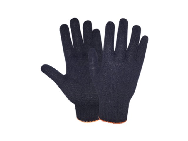 Купить перчатки х/б трикотажные 7,5класс (черные) РБ (44гр) (2071)
