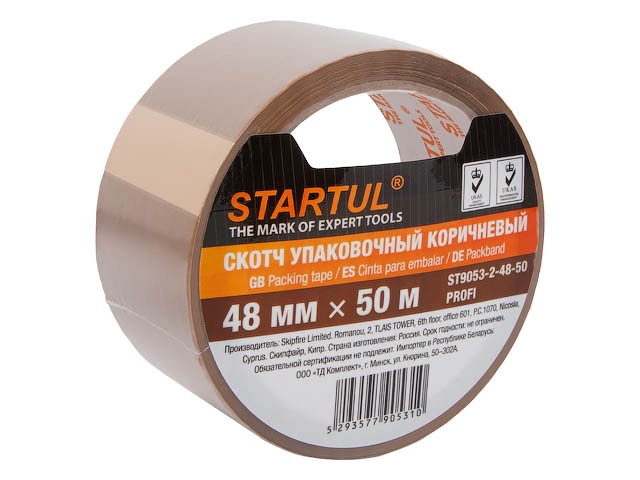 Купить скотч упаковочный коричневый 48ммх50м STARTUL PROFI (ST9053-2-48-50) (плотность 45мкм)