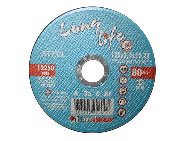 Купить круг отрезной 230х2.0x22.2 мм для металла Long Life LUGAABRASIV (4603347226957)