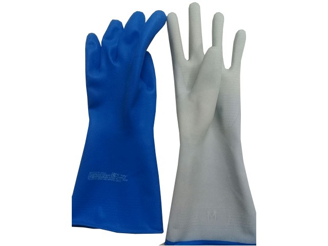 Купить перчатки КЩС тип 2 с ворс подложкой размер М К80 Щ50 (К80 Щ50) (1107145363942) (АЗРИ)