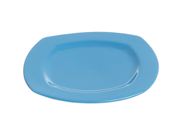 Купить тарелка десертная керамическая, 213 мм, квадратная, серия Измир, синяя, PERFECTO LINEA (Супер цена!) (16-421401)