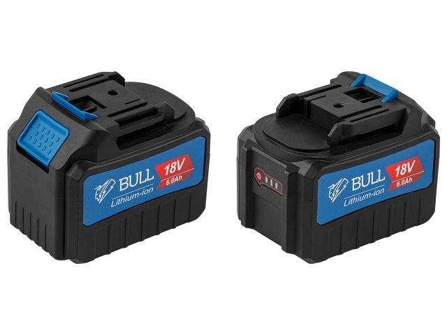 Купить аккумулятор BULL AK 6001 18.0 В, 6.0 А/ч, Li-Ion (18 В, 6 А*ч,  Li-ion) (0329178)
