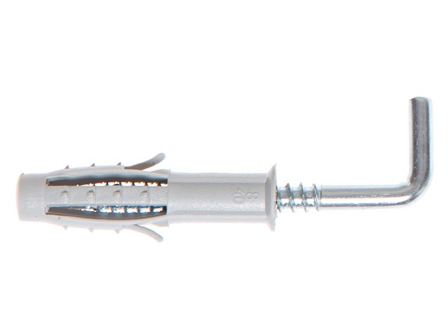 Купить дюбель с Г-образным крючком 10х50 мм (2 шт в зип-локе) STARFIX (SMZ1-95297-2)