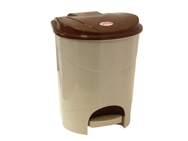 Купить контейнер для мусора с педалью 19л (бежевый мрамор) (М2892) (IDEA)