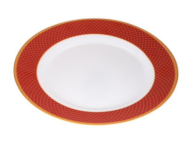 Купить тарелка десертная стеклокерамическая, 200 мм, круглая, REGENT RED (Регент рэд), DIVA LA OPALA (Sovrana Collection) (13-120034)