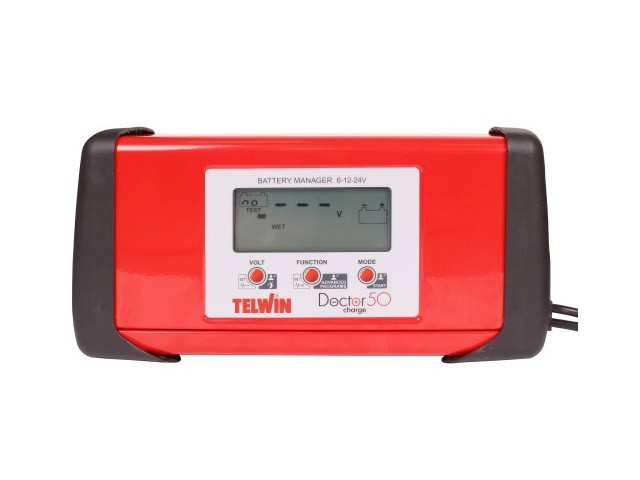 Купить зарядное устройство TELWIN DOCTOR CHARGE 50 (6В/12В/24В) (807598)