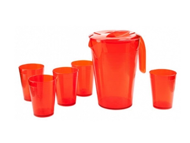 Купить набор для напитков "Fresh", апельсин, BEROSSI (Изделие из пластмассы. Литраж 1.8 литра и 0.25 литра) (ИК18050000)