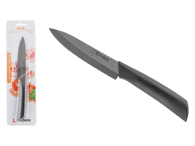 Купить нож кухонный керамический 10.5см, серия Handy Plus (Хенди Плюс), PERFECTO LINEA (Длина лезвия 10,5 см, длина изделия общая 20 см) (21-005401)
