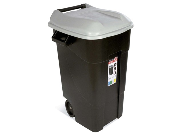 Купить контейнер для мусора пластик. 120л (серая крышка) (422003) (TAYG)