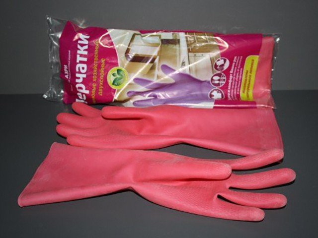 Купить перчатки латексные хозяйственные р-рL (Армавир) (4607006490819) (АЗРИ)