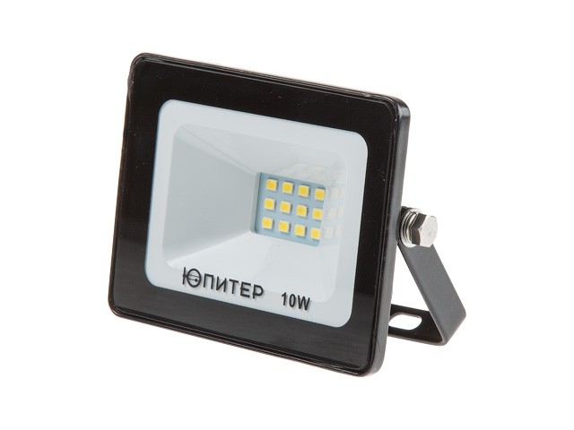Купить прожектор светодиодный 10 Вт 6500K IP64 ЮПИТЕР (800 лм, холодный белый свет) (JP1201-10)