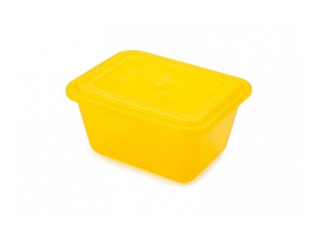 Купить контейнер "Deco" 0,65 л, лимон, BEROSSI (Изделие из пластмассы. Литраж 0.65 литра.  Размер 151 х 120 х 76 мм) (ИК21155000)