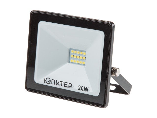 Купить прожектор светодиодный 20 Вт 6500K IP64 ЮПИТЕР (1600 лм, холодный белый свет) (JP1201-20)