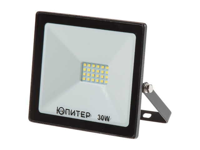 Купить прожектор светодиодный 30 Вт 6500K IP64 ЮПИТЕР (2400 лм, холодный белый свет) (JP1201-30)