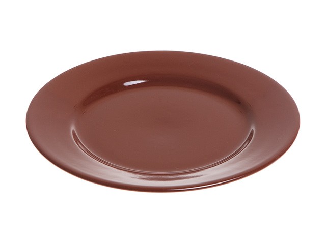 Купить тарелка обеденная керамическая, 241 мм, круглая, серия Лапсеки, шоколад, PERFECTO LINEA (Супер цена!) (16-124604)