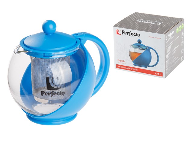 Купить чайник заварочный, стеклянный, 750 мл, серия Fragante, PERFECTO LINEA (52-021750)