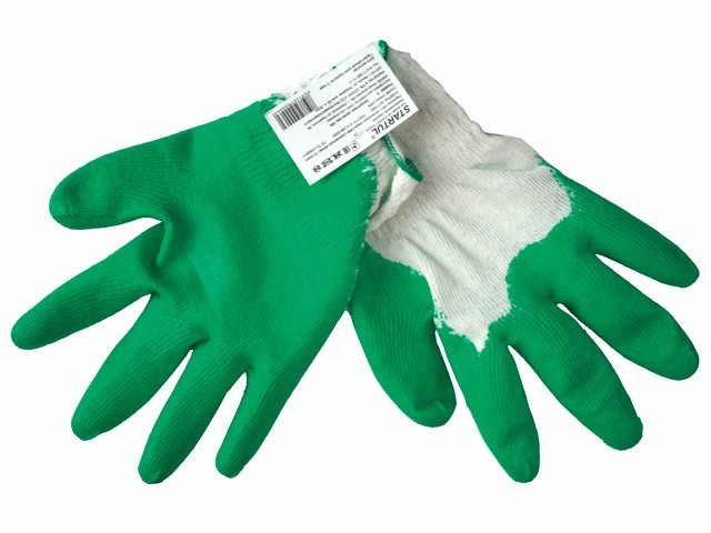 Купить перчатки х/б с латексным покрытием (одинарный облив) 13класс STARTUL (ST7165)