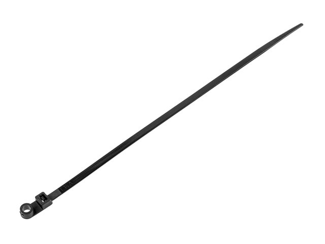 Купить хомут-стяжка с монтажным отверстием 2.5х110 мм черный (100 шт в уп.) STARFIX (SM-41431-100)