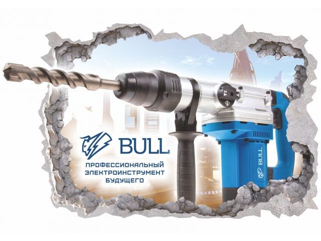 Купить наклейка напольная BULL перфоратор (800*495 мм) (MRKTbullNPP)