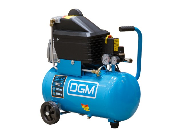 Купить компрессор DGM AC-127 (235 л/мин, 8 атм, коаксиальный, масляный, ресив. 24 л, 220 В, 1.50 кВт)