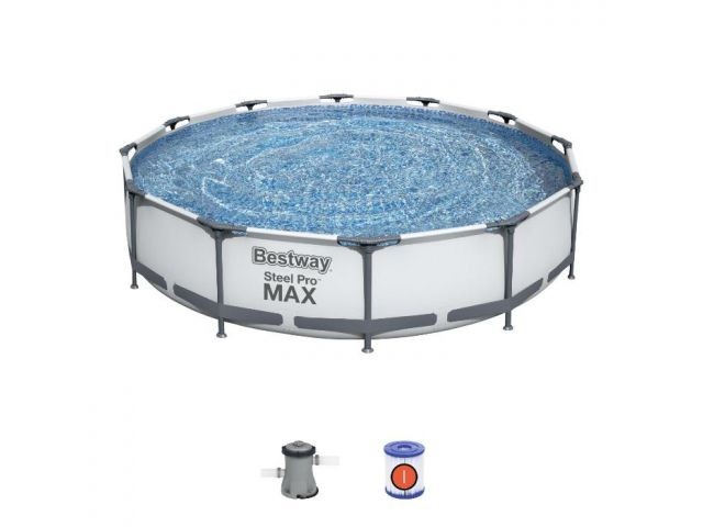 Купить каркасный бассейн Steel Pro MAX, 366 х 76 см, комплект, BESTWAY (56416)