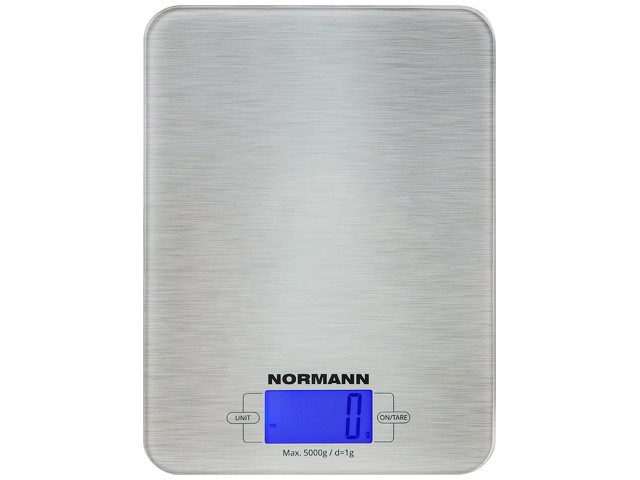 Купить весы кухонные ASK-266 NORMANN (5 кг; стекло 3 мм; дисплей 45х23 мм с подсветкой)