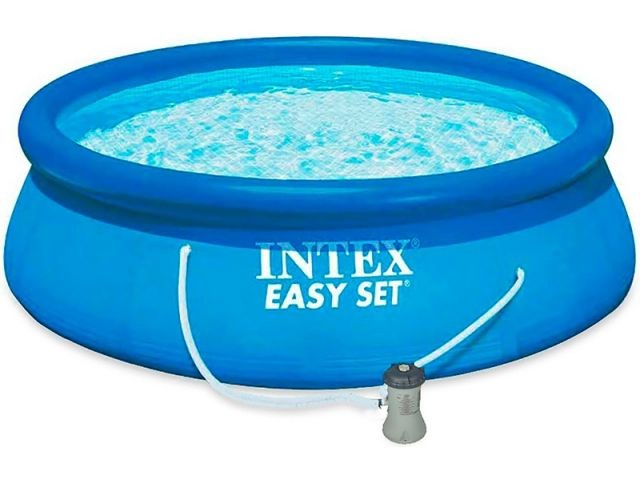 Купить надувной бассейн Easy Set, 396х84 см + фильтр-насос 220 В, INTEX (от 6 лет) (28142NP)