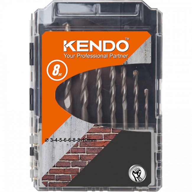 Купить набор свёрл по бетону 3-10 мм  8 шт KENDO