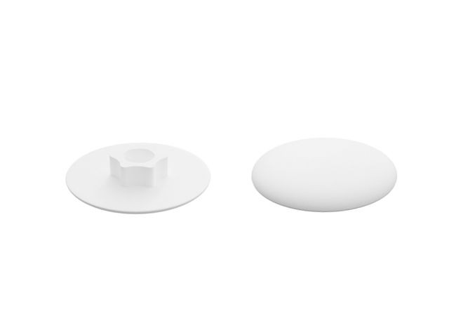 Купить заглушка для конфирмата, декоративная белая (50 шт в зип-локе) STARFIX (SMZ1-94527-50)