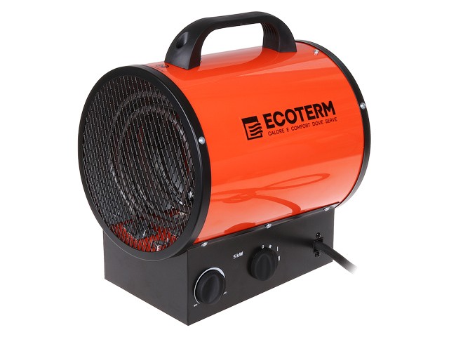Купить нагреватель воздуха электр. Ecoterm EHR-05/3E (пушка, 5 кВт, 380 В, термостат) (ECOTERM)