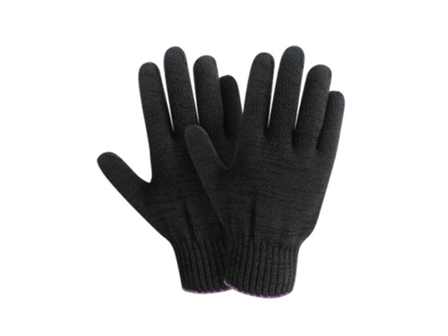 Купить перчатки х/б трикотажные 10класс (черные) РБ (34гр) (2477)