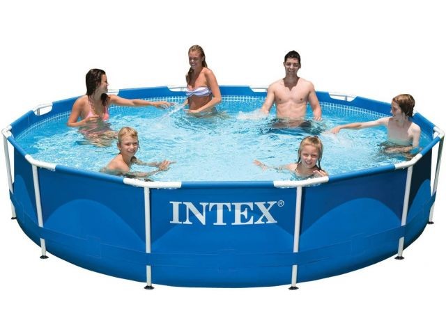 Купить каркасный бассейн Metal Frame, круглый, 366х76 см, INTEX (от 6 лет) (28210NP)