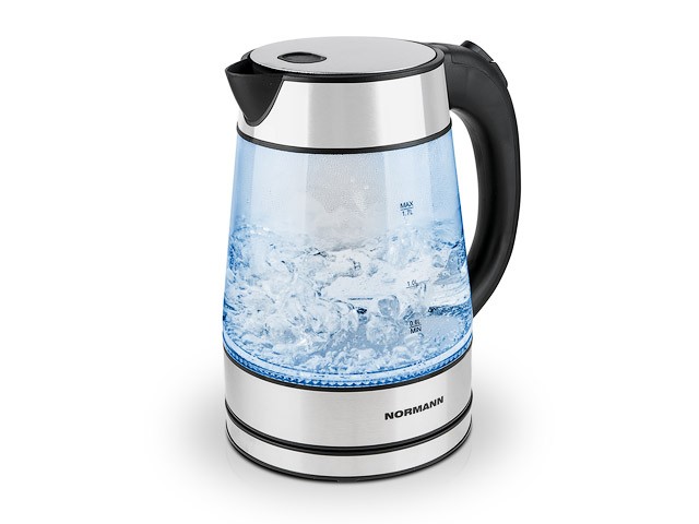 Купить чайник электрический AKL-237 NORMANN (2200 Вт; 1,7 л; стекло; подсветка)