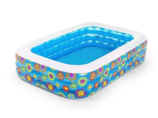 Купить надувной детский бассейн Happy Flora, 229х152x56 см, BESTWAY (от 6 лет) (54120)