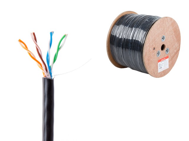 Купить кабель витая пара U/UTP Cat5E 4х2х24AWG (0.51мм) 305м, медь, наруж. (PE) Юпитер (JP3001) (ЮПИТЕР)