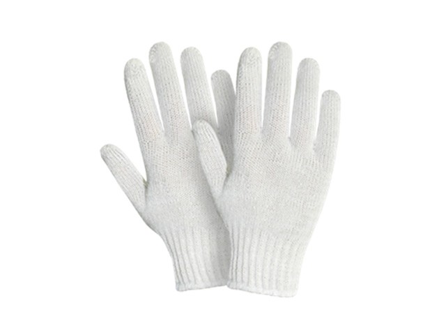 Купить перчатки х/б трикотажные 7,5класс (белые) РБ (36гр) (2056)