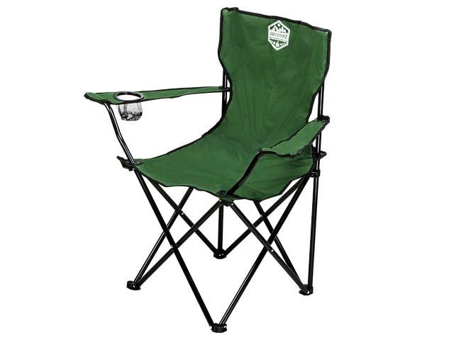 Купить кресло складное кемпинговое с держателем для бутылок + чехол, зеленое, серия Coyote, ARIZONE (42-909200)