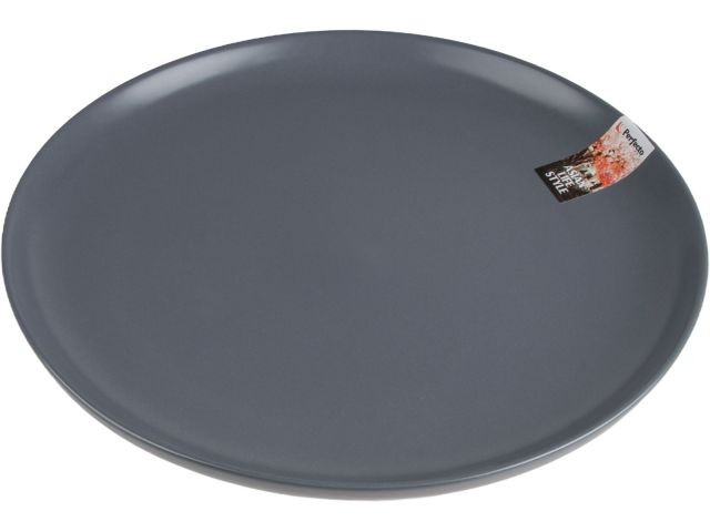 Купить тарелка обеденная керамическая, 25 см, серия ASIAN, серая, PERFECTO LINEA (17-142628)