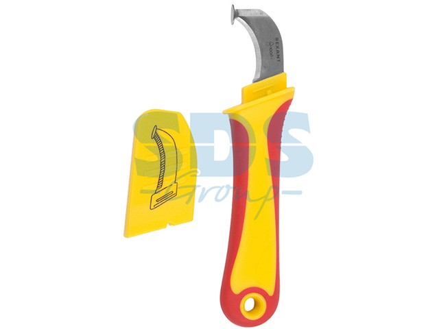 Купить нож монтажника нержавеющая сталь с "пяткой" Rexant (12-4935) (REXANT)