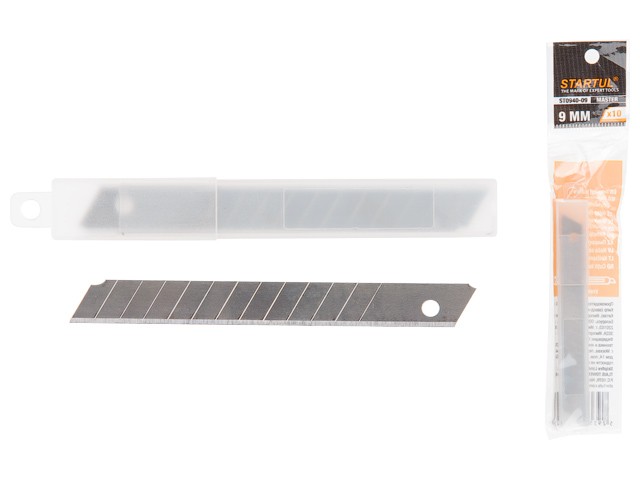 Купить лезвия сменные сегментированные 9мм 10шт STARTUL MASTER (ST0940-09) (лезвие для ножа)