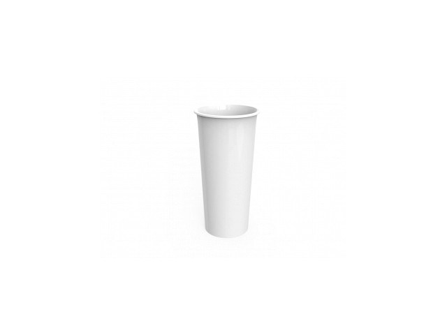 Купить ваза для цветов Sinty (Синти), снежно-белый, BEROSSI (Изделие из пластмассы, размер: 120х120х240 мм) (АС47301000)