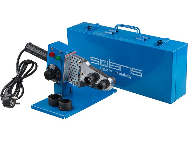 Купить сварочный аппарат для полимерных труб Solaris PW-601 (600 Вт, 3 насадки: 20, 25, 32 мм) (SOLARIS)