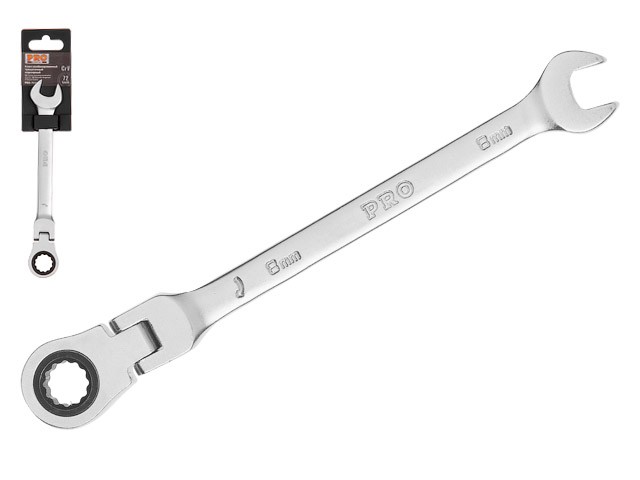 Купить ключ комбинированный  8мм трещоточный шарнирн. PRO STARTUL (PRO-7208)
