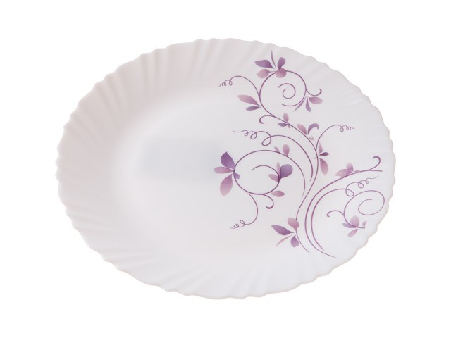 Купить тарелка обеденная стеклокерамическая, 250 мм, круглая, серия Пурпурное сияние, DIVA LA OPALA (Collection Classique) (13-125022)