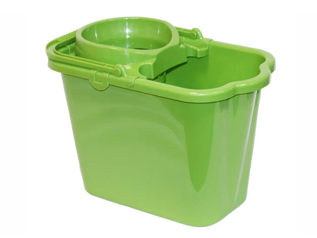 Купить ведро пласт.9,5л с отжимом (зеленый) (М2421) (IDEA)