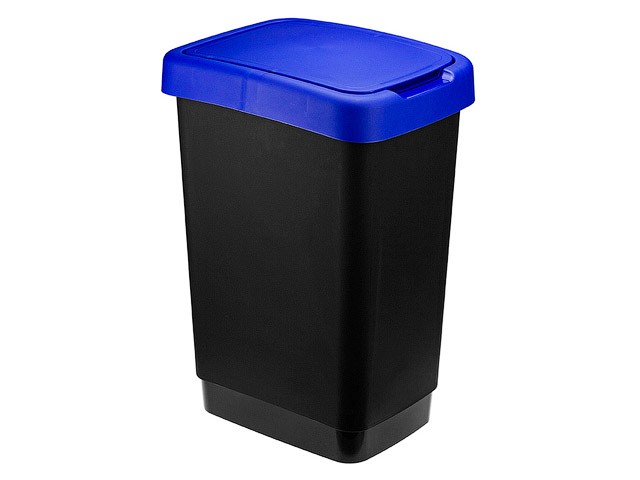 Купить контейнер для мусора ТВИН 25л (синий) (М2469) (IDEA)