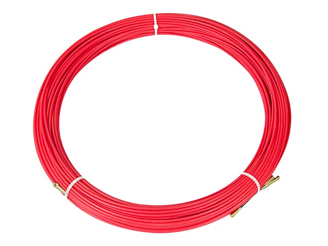 Купить протяжка кабельная (мини УЗК в бухте), стеклопруток, d=3,5 мм 50 м красная (47-1050) (REXANT)
