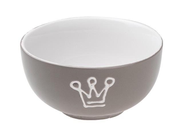 Купить салатник керамический, 130 мм, круглый, серия Принцесса, серый, PERFECTO LINEA (Супер цена!) (18-934302)
